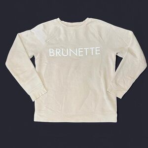 Brunette Beige Sweatshirt